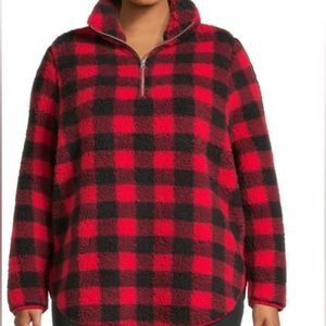 COPY - Red Buffalo plaid fleece 1x and Blue and white Buffal plaid fleece 1x